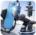 Blue Phone Holder for Car - Strong Military-Grade Suction Mount