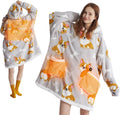 Cordless Heated Hoodie Blanket - Portable Warmth for Her