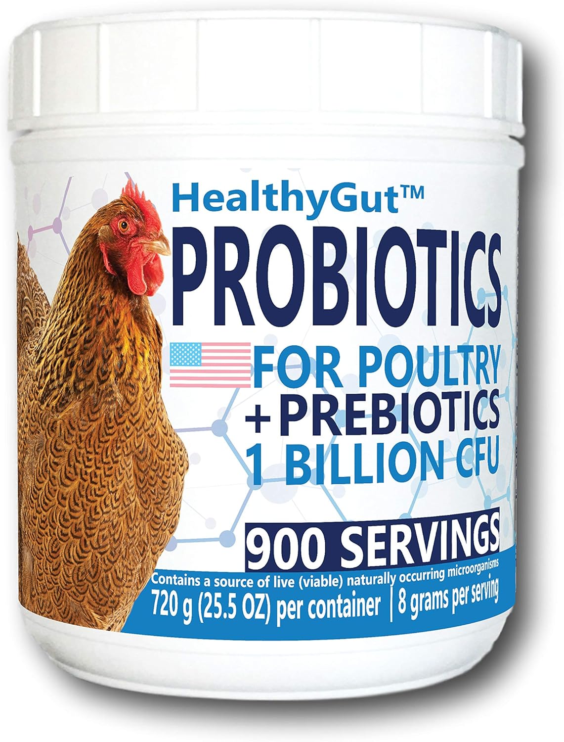 HealthyGut Probiotics for Chickens & Poultry - All-Natural Support
