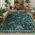 Lahome Insect Print 5x7 Area Rug for Living Room and Bedroom