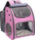 Expandable Pet Carrier Backpack for Cats and Small Dogs - Rear