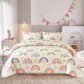 Twin Rainbow Comforter Set for Kids - Lightweight Microfiber Comfort