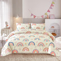 Btargot Lightweight Rainbow Comforter Set for Kids - Soft & Cozy