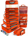Packing Cubes for Travel Organizer Set - 10 Piece Suitcase System