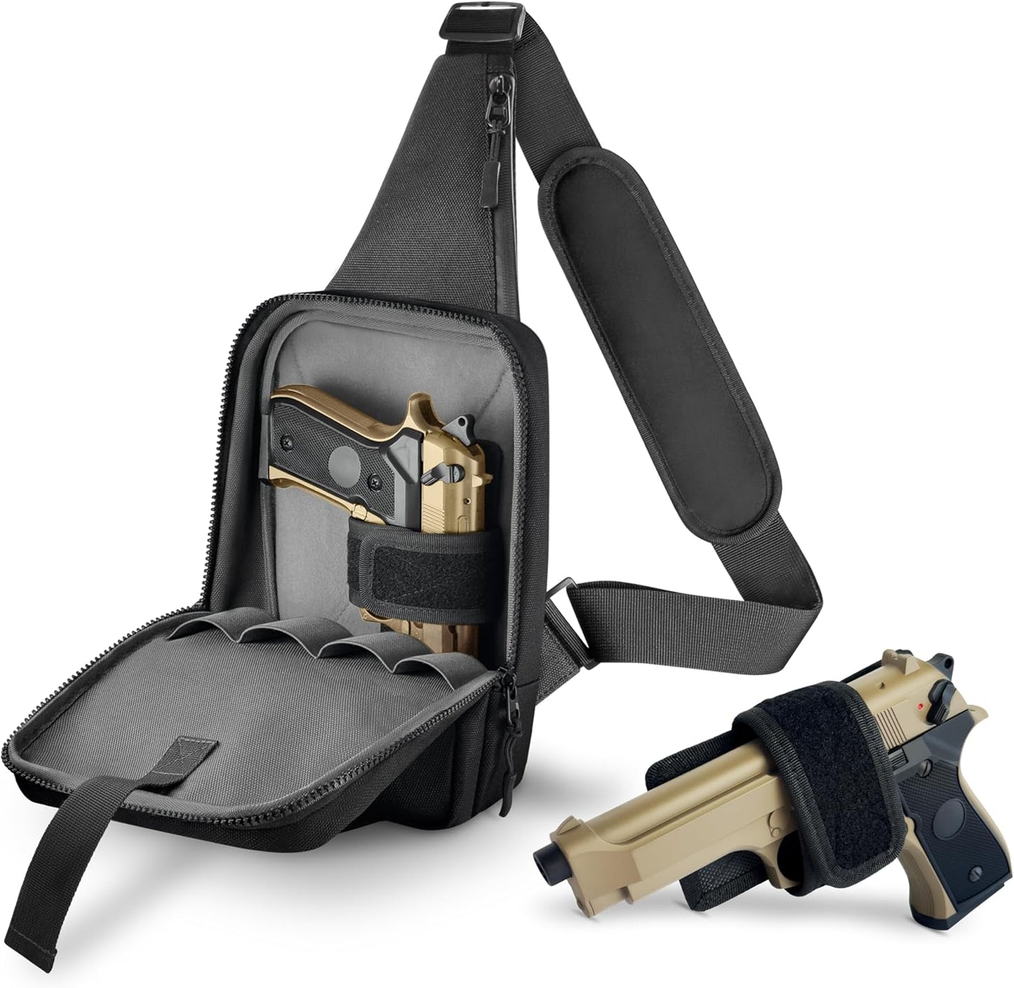 Premium Conceal Carry Sling Bag for Men with Quick Access