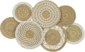 Wicker Wall Decor Set Boho Basket Wall Art - Natural Seagrass Set