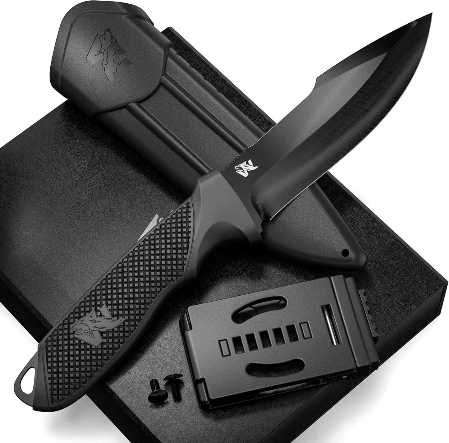 ODENWOLF WOLF-II Full Tang Survival Knife - D2 Steel Tactical Blade