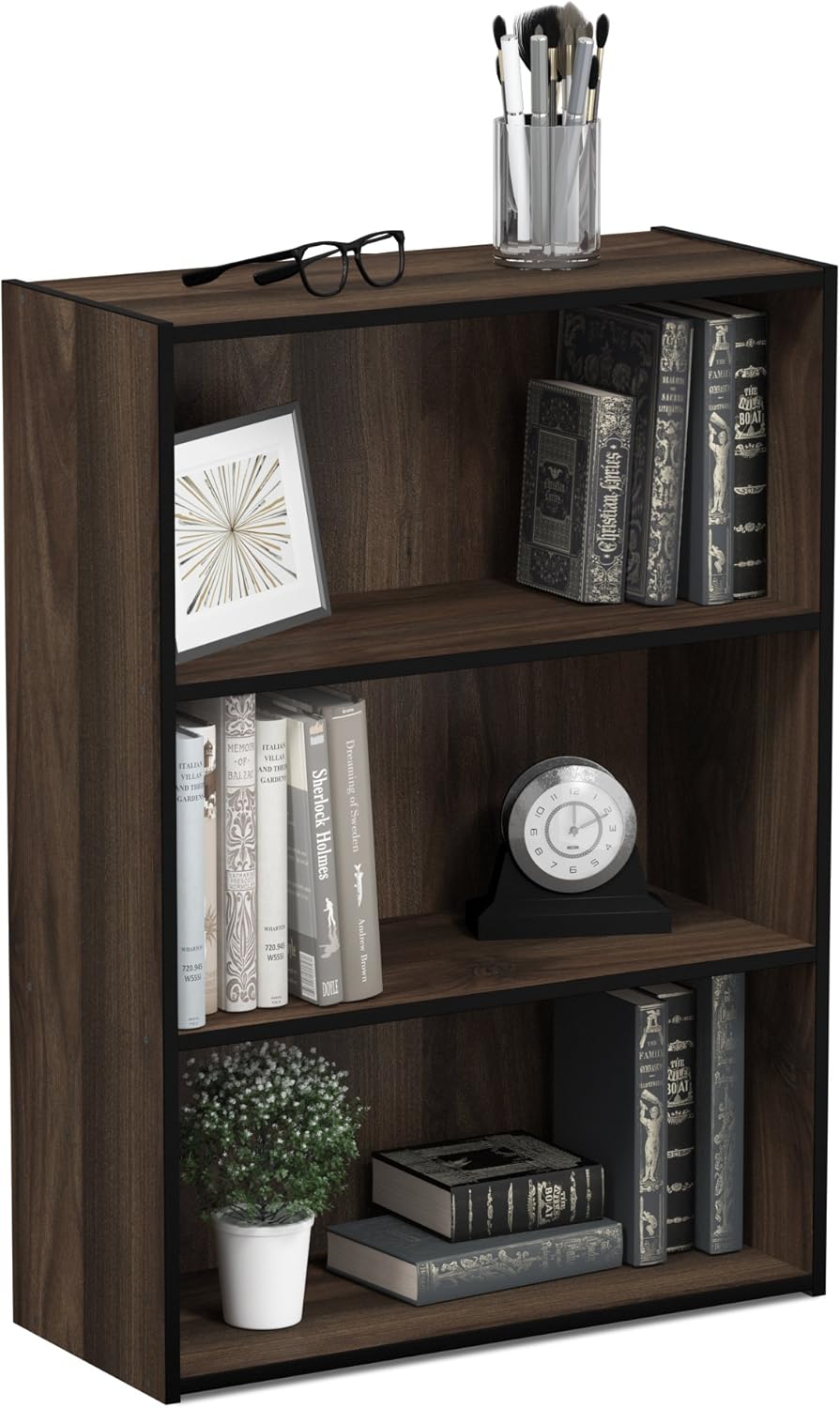 Furinno PASIR 3-Tier Bookshelf for Living Room and Home Office