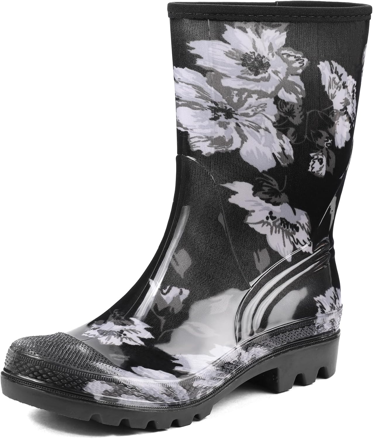 DKSUKO Waterproof Womens Rain Boots for Fashionable Comfort