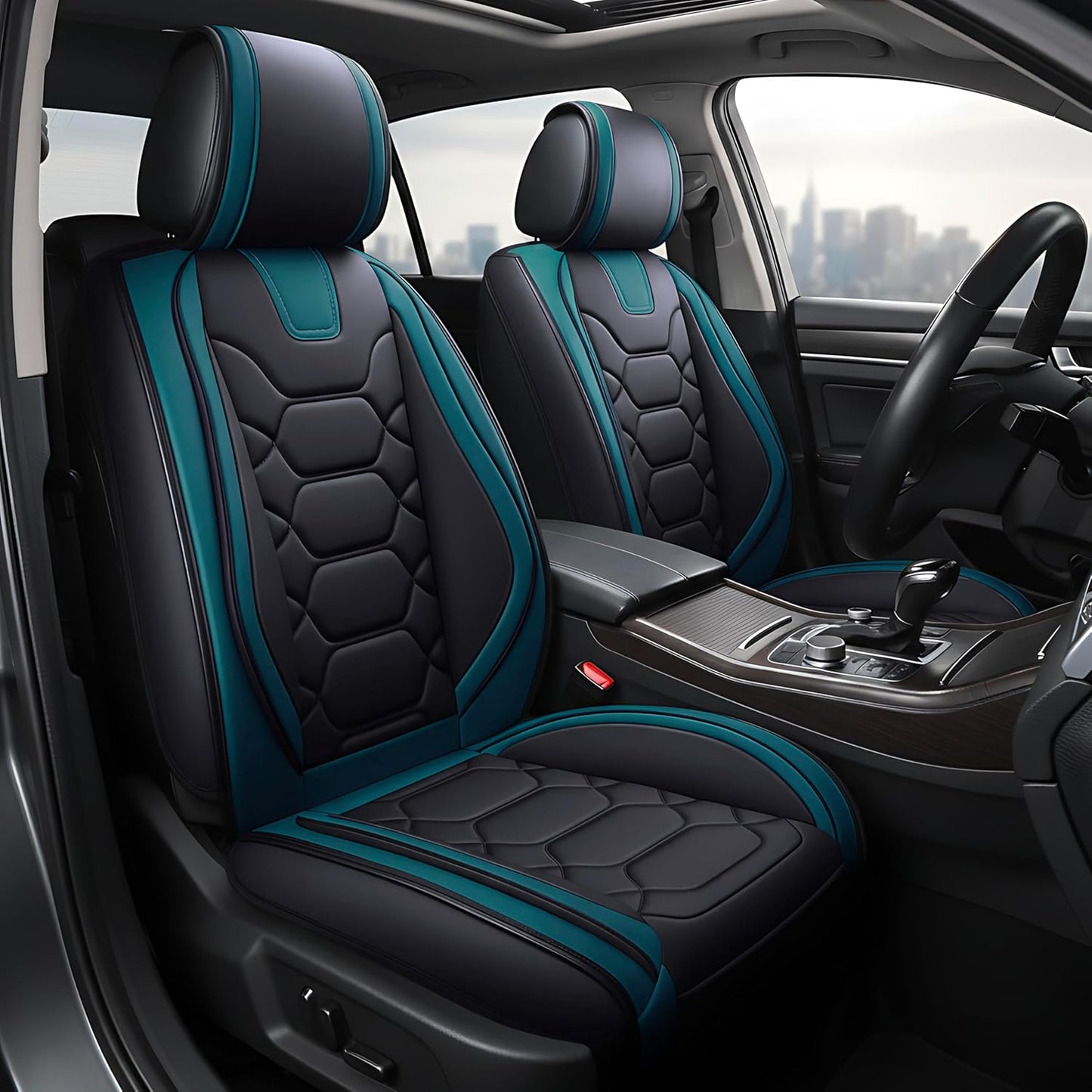 Premium Waterproof Faux Leather Car Seat Covers for SUVs & Trucks