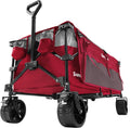 SUNNYFEEL 49in Heavy Duty Foldable Wagon Cart - 550 lb Capacity