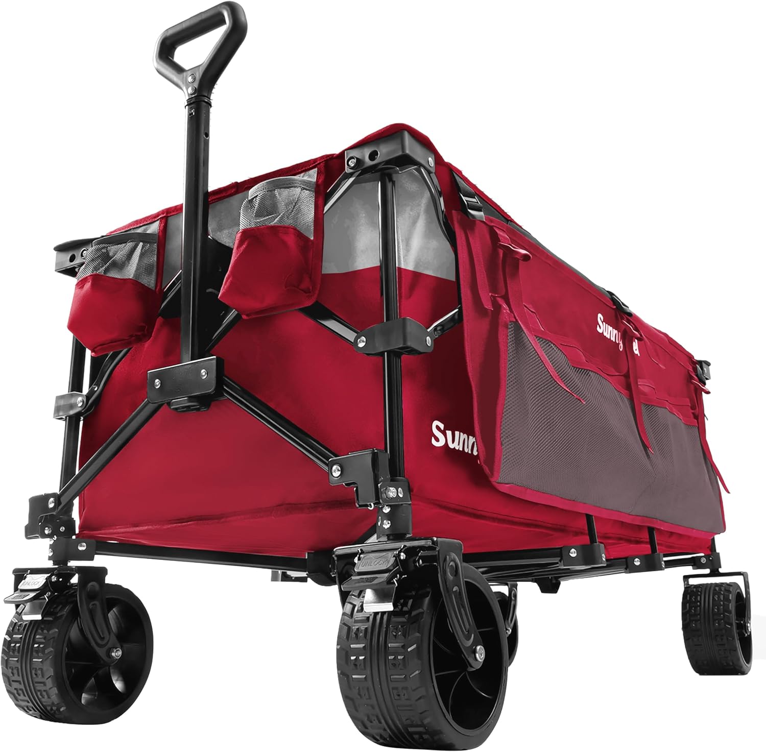 Heavy Duty Foldable Wagon Cart for Camping and Shopping Needs