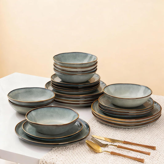 AmorArc Ceramic Dinnerware Sets for Unique Dining Experience