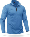 Boladeci Men's Heather Fleece Quarter Zip: Stay Warm on the Golf Course!