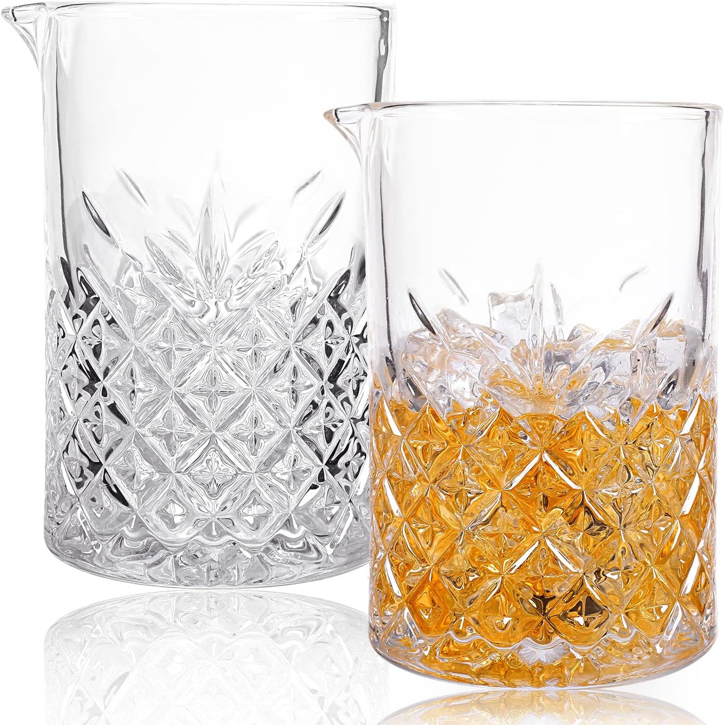 Professional 24oz Mixing Glasses x2 - Crystal