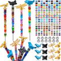 Garden Bead Stakes DIY Set 236 Pcs - Colorful Fairy Wand Plant Stakes