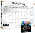 Large Oversize Crystal Clear Acrylic Wall Calendar 24in x 16in