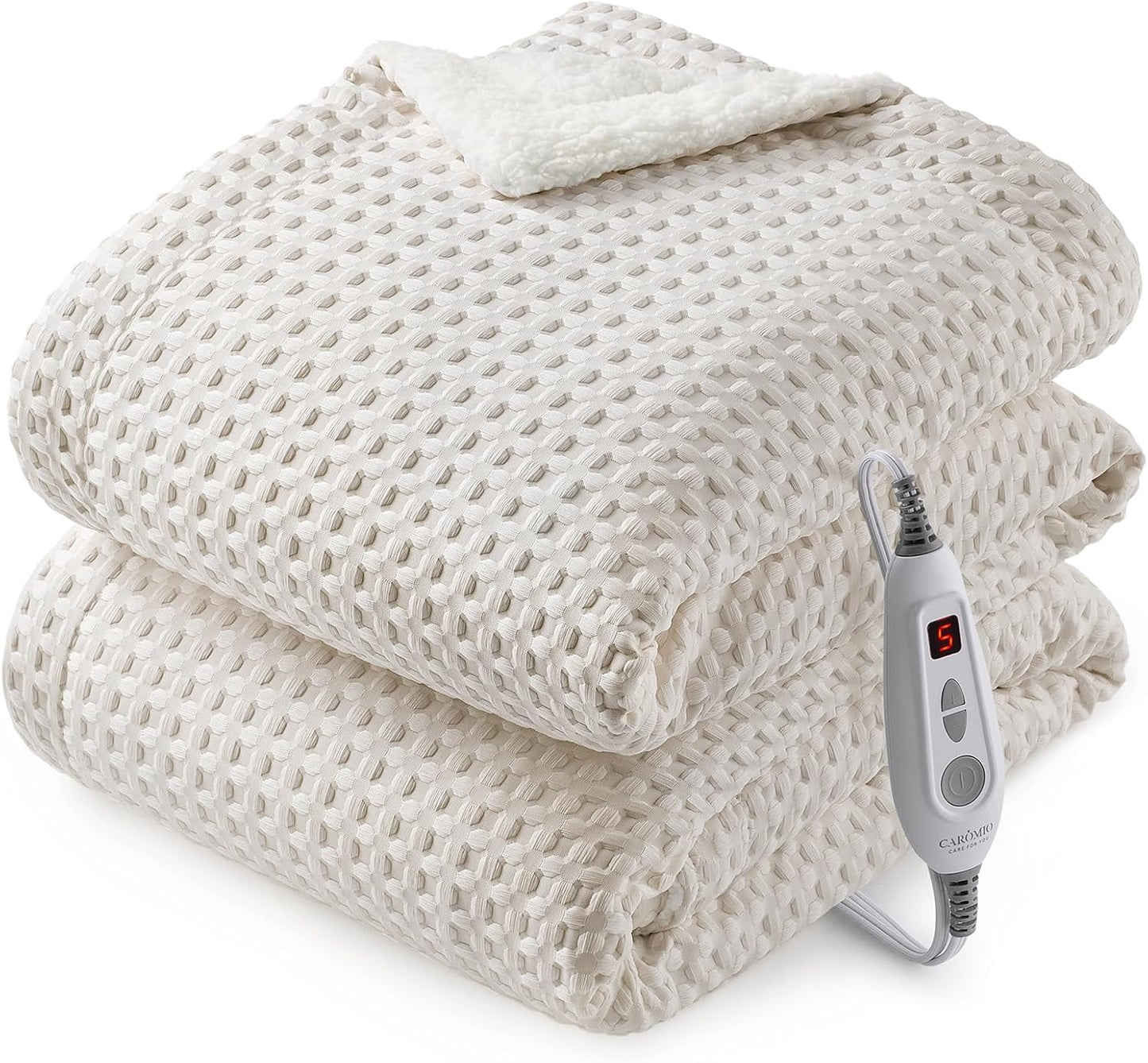 CAROMIO Heated Blanket Throw for Cozy Comfort and Style