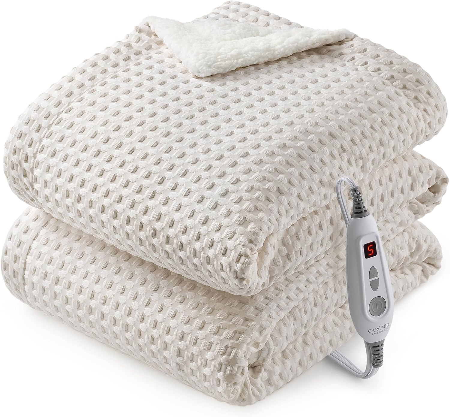 CAROMIO Heated Blanket Throw for Cozy Comfort and Style
