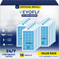 Fruit Fly Traps for Indoors Refill - Pack of 15 Glue Boards
