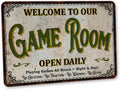 Game Room Sign Game Room Decor Open Daily - Durable USA Made