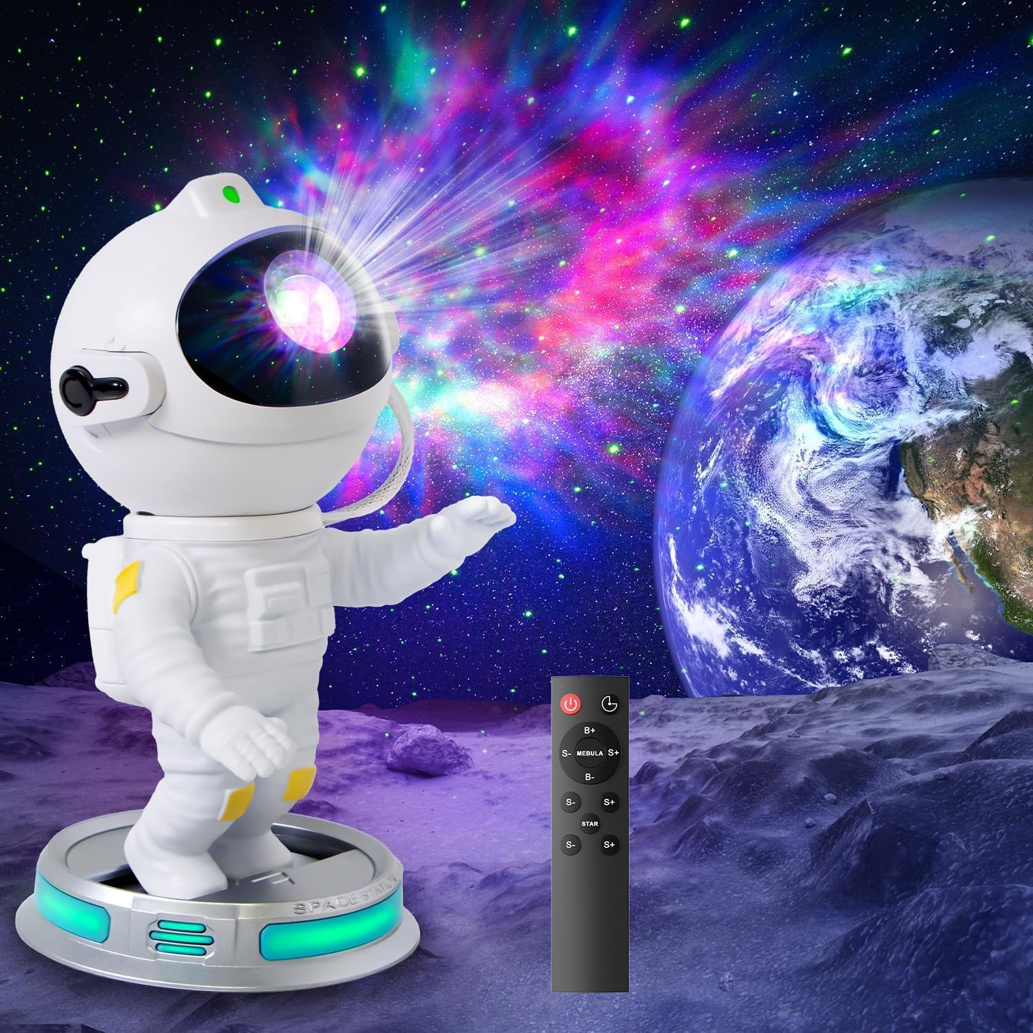 Remote Control Galaxy Star Projector - Turn Any Room into a Celestial Wonderland!