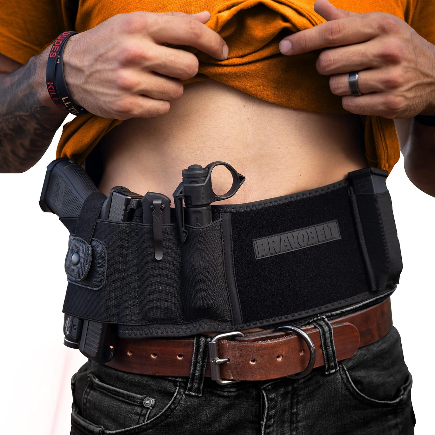 BravoBelt Laser Fit Edition Belly Band Holster for Men & Women