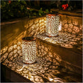 Peacock Outdoor Solar Hanging Lanterns 2 Pack - Decorative Garden