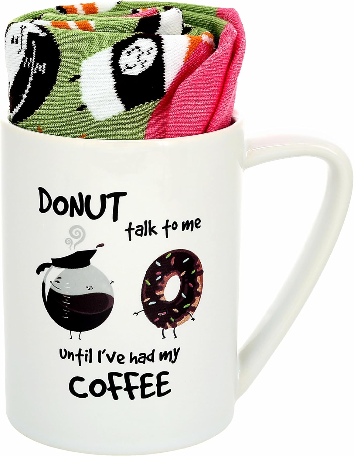 Donut Coffee Lover's Set - Socks & Mug Gift