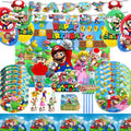 Super Bros Themed Party Decorations Set C - Complete Kids Birthday Kit
