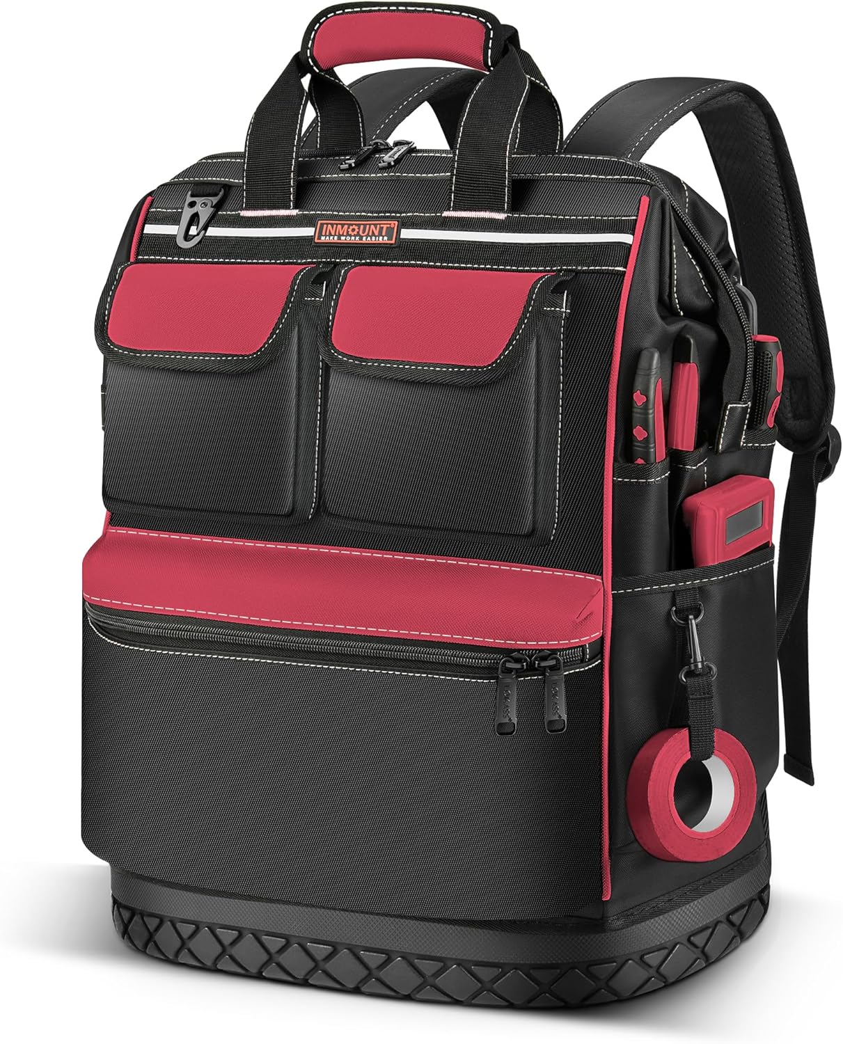 LOKASS Heavy Duty Tool Bag Backpack with Combination Lock