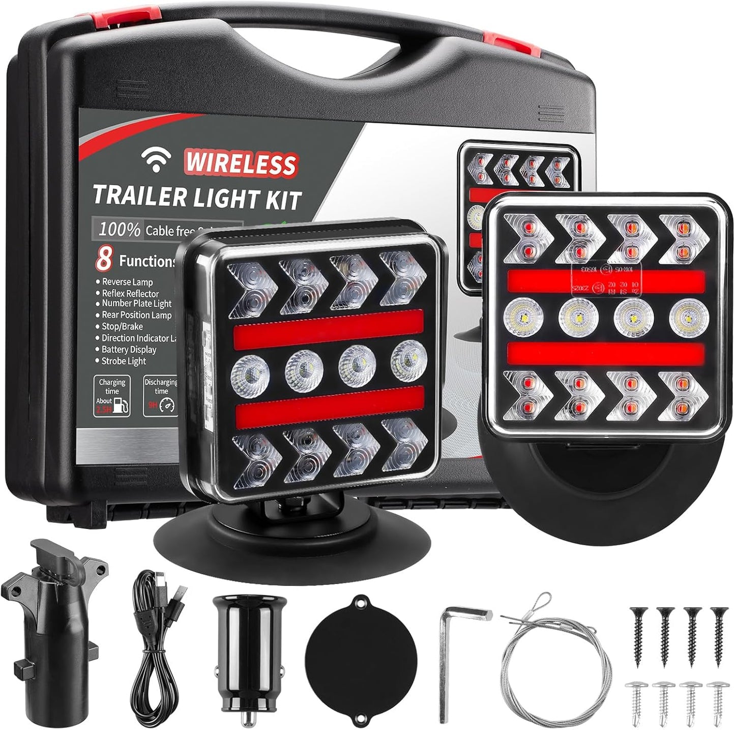 Wireless Trailer Lights with Strobe Mode for Enhanced Safety