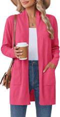 Zeagoo Women Long Cardigan Sweaters Lightweight Open Front Duster too