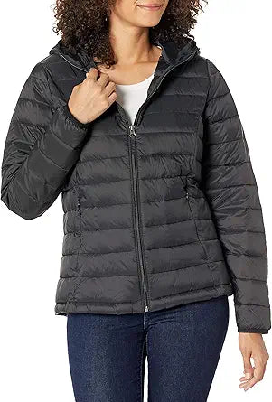 Lightweight Long-Sleeve Full-Zip Water-Resistant Puffer Jacket