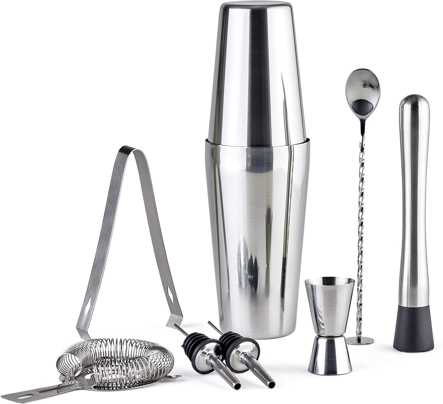 ACCOUTREMENT Bartender Set: Premium Stainless Steel - Shake, Strain, Pour!