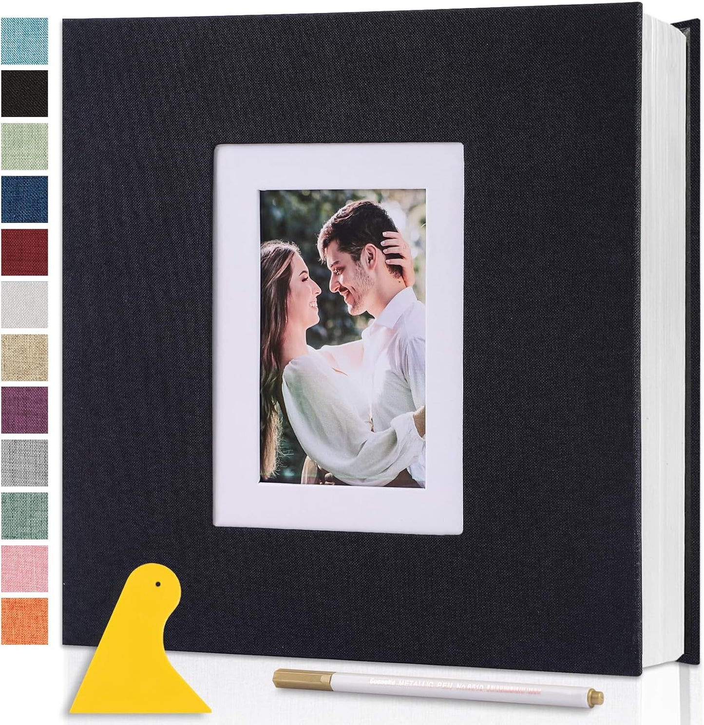 Self Adhesive Photo Album with Magnetic Pages for Memories