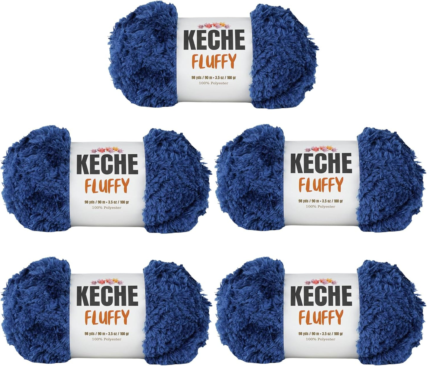 KECHE Fluffy Bulky Yarn for Soft Chunky Knitting Projects