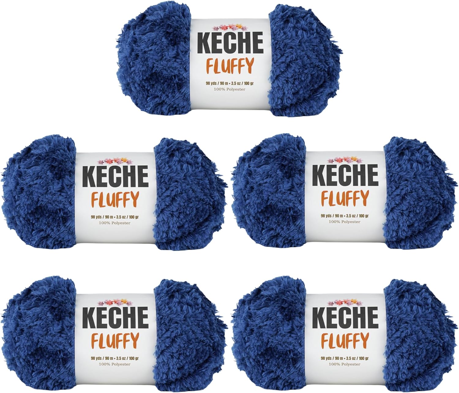 KECHE Fluffy Bulky Yarn for Soft Chunky Knitting Projects