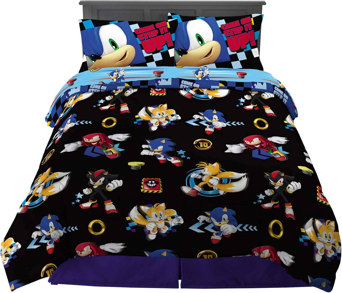 Sonic the Hedgehog Kids Bedding Set - Super Soft Comforter