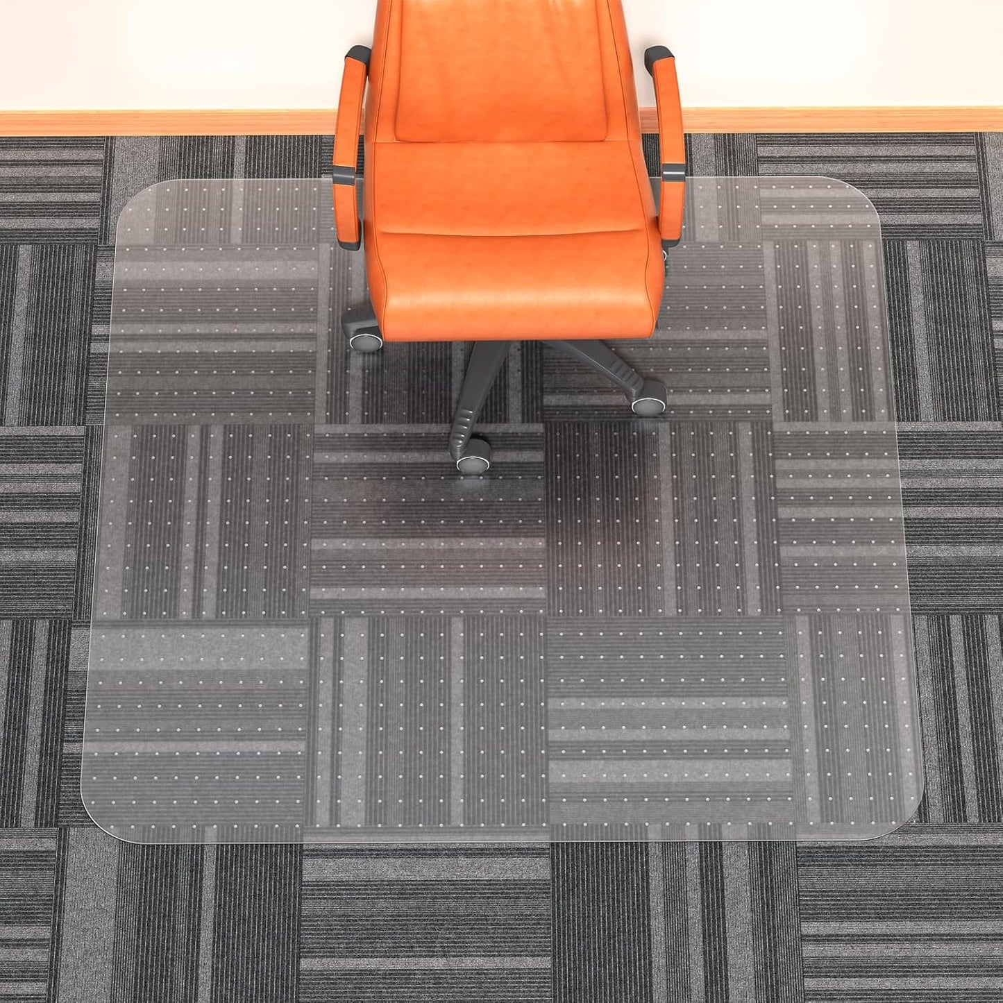 WASJOYE 48in x 48in Office Chair Mat for Carpet Protection