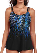 Women's Flowy Tankini Tops Only - Modest Loose Fit Plus Size Jewelry