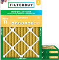 Filterbuy 20x22x2 Air Filter MERV 11 - Pet & Allergy Defense