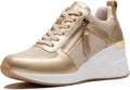Viscozzy High Heel Wedge Sneakers for Women - Comfortable Everyday 12