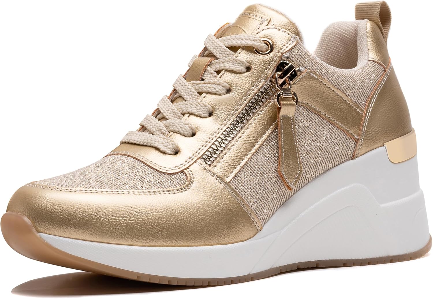 Viscozzy High Heel Wedge Sneakers for Women - Stylish Comfort