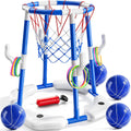 Pool Basketball Hoop 2-in-1 Floating Set - Fun Family Pool Game