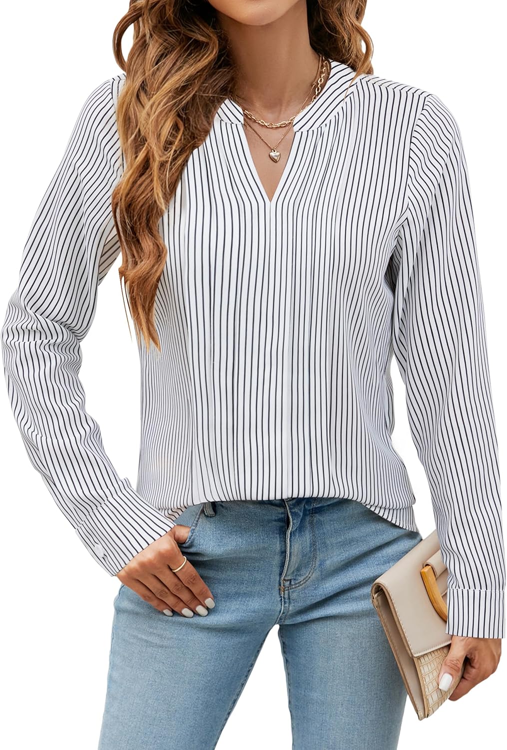 Stylish Women's Dressy Casual Blouses for Business and Work