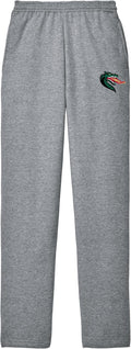College Fleece Sweatpants Unisex for UAB Blazers Fans - Lightweight