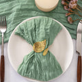 Sage Green Cheesecloth Napkins Set of 50 - Washable Fall Table Linens