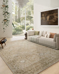 Washable Living Room Area Rug 9x12 - Soft, Stain-Resistant Low Pile