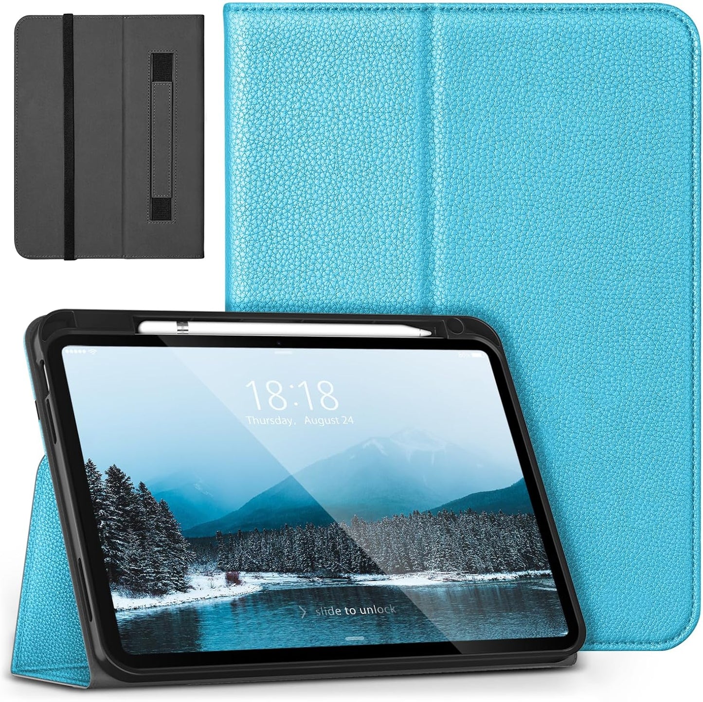DTTO iPad 10th Generation Case with Premium Leather Folio Design